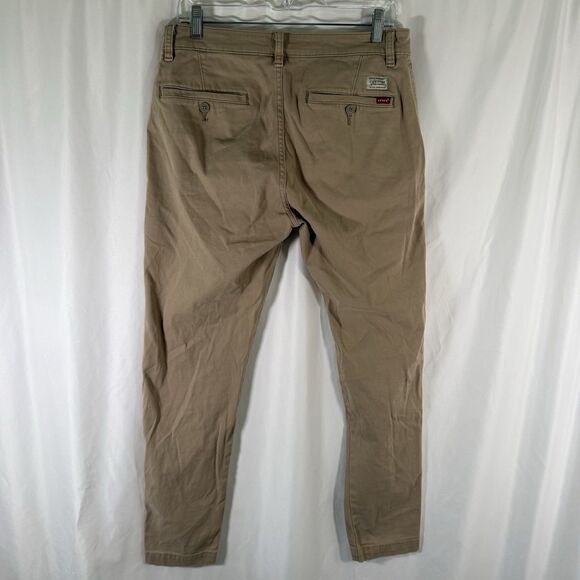 Levis XX Chino Pants Men's 31x32 Brown Standard Fit Tapered Cotton Blend - Picture 10 of 13
